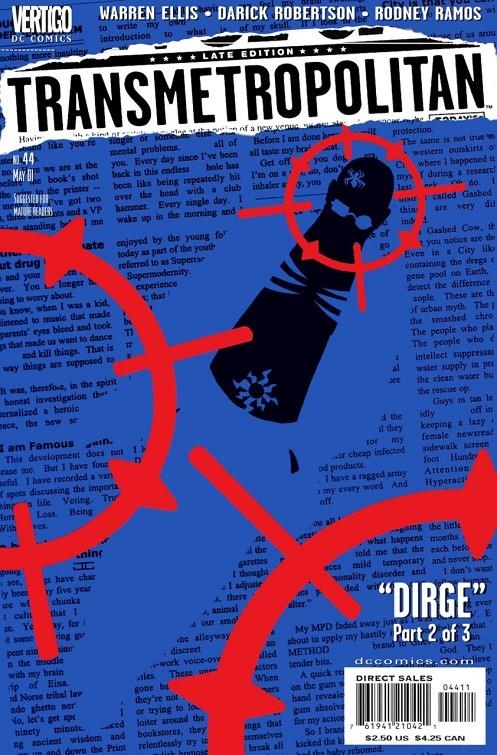 USA TRANSMETROPOLITAN # 44 | 76194121042104411 | WARREN ELLIS - DARICK ROBERTSON | Universal Cómics