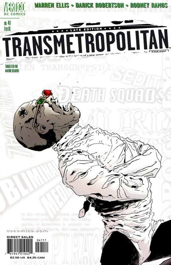 USA TRANSMETROPOLITAN # 41 | 76194121042104111 | WARREN ELLIS - DARICK ROBERTSON | Universal Cómics