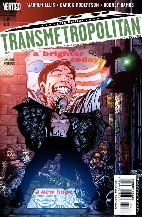 USA TRANSMETROPOLITAN # 34 | 76194121042103411 | WARREN ELLIS - DARICK ROBERTSON | Universal Cómics