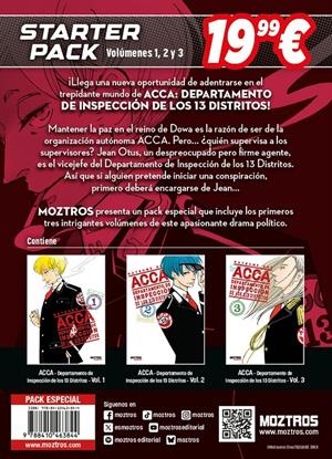 PACK ACCA DEPARTAMENTO DE INSPECCIÓN DE LOS 13 DISTRITOS # 01 VOLUMEN 1 A 3 | 9788410463844 | NATSUME ONO | Universal Cómics