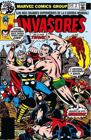 MARVEL LIMITED EDITION LOS INVASORES RÚSTICA # 04 (PORTADA PROVISIONAL) | 9788410497375 | ROY THOMAS -  ALAN KUPPERBERG - DON HECK - DON GLUT - DAVE HOOVER | Universal Cómics