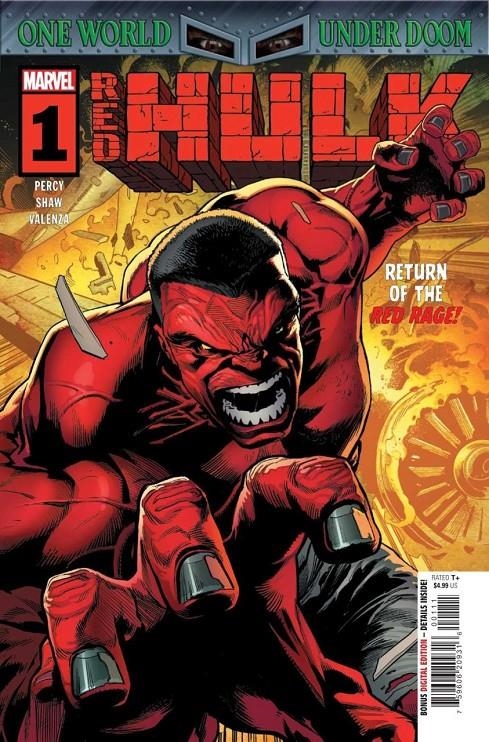 UN MUNDO BAJO MUERTE, HULK ROJO # 01 (PORTADA PROVISIONAL) | 9999900121001 | GEOFF SHAW - BENJAMIN PERCY | Universal Cómics