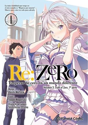 RE:ZERO MANGA CHAPTER 3 # 01 | 9788411402965 | TAPPEI NAGATSUKI - DAICHI MATSUSE - | Universal Cómics