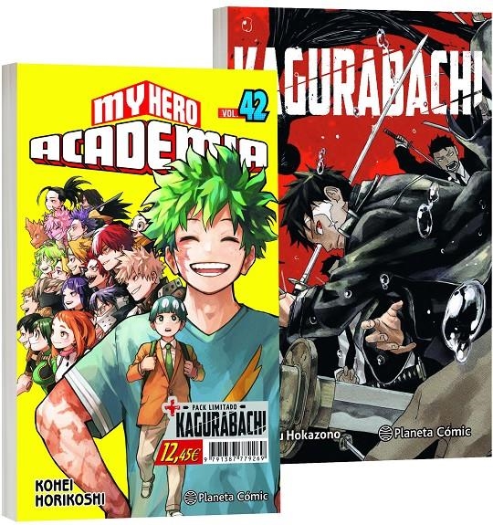 MY HERO ACADEMIA # 42 + KAGURABACHI # 01 PACK ESPECIAL | 979-13-87779-26-9 | KOHEI HORIKOSHI - TAKERU HOKAZONO | Universal Cómics
