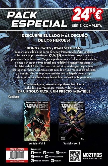 VANISH PACK ESPECIAL COLECCIÓN COMPLETA | 9788410463868 | RYAN STEGMAN - DONNY CATES | Universal Cómics