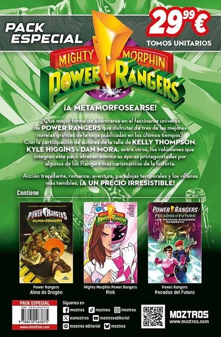 PACK ESPECIAL MIGHTY MORPHIN POWER RANGERS | 9788410463875 | KYLE HIGGINS - GIUSEPPE CAFARO - KELLY THOMPSON - DAN MORA | Universal Cómics