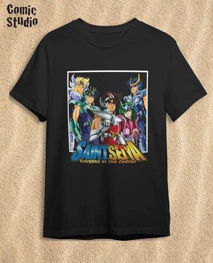 CAMISETA SAINT SEIYA PERSONAJES TALLA L | 8435073789590 | COMIC STUDIO
