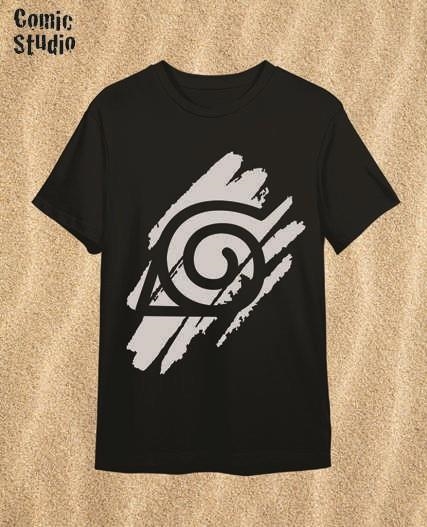 CAMISETA NARUTO SHIPPUDEN LOGO TALLA M | 8435767629232 | COMIC STUDIO