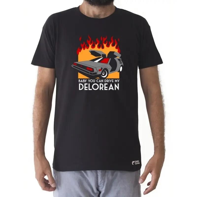 BABY YOU CAN DRIVE MY DELOREAN CAMISETA NEGRO TALLA XL BACK TO THE FUTURE | 9999900121537