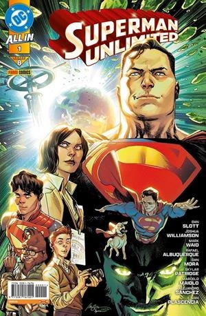 ALL IN SUPERMAN # 08 SUPERMAN UNLIMITED 01 | 977308133200100008 | DAN MORA - SKYLAR PATRIDGE - DAN SLOTT - JOSHUA WILLIAMSON - MARK WAID - RAFAEL ALBUQUERQUE | Universal Cómics