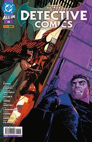 ALL IN DETECTIVE COMICS # 08 | 977308129200800008 | FICO OSSIO - STEFANO RAFFAELE - JOSHUA HALE FIALKOV - AL EWING - JOHN MCCREA - MIKE NORTON | Universal Cómics