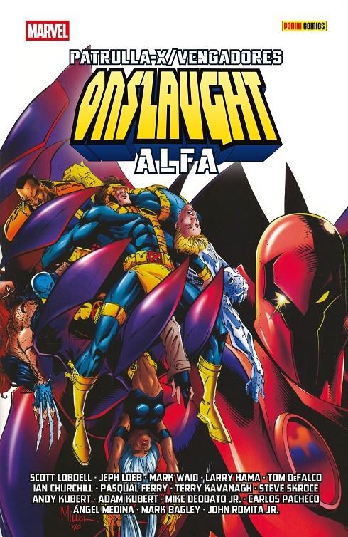 PATRULLA-X / VENGADORES, ONSLAUGHT ALFA | 9788410497658 | SCOTT LOBDELL - MARK WAID - ADAM KUBERT - JIM LEE - JOHN ROMITA JR -  PASQUAL FERRY - CARLOS PACHECO