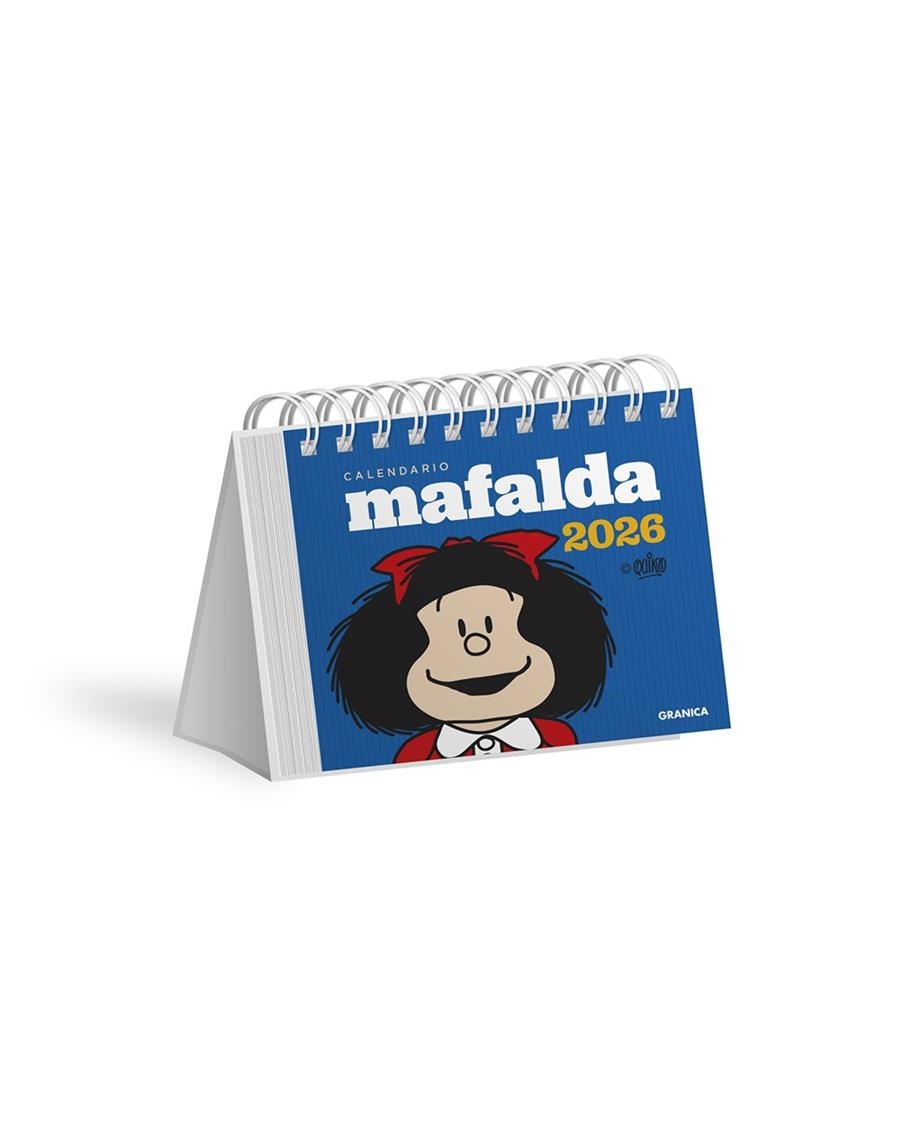 MAFALDA 2026, CALENDARIO ESCRITORIO AZUL | 9786316693198 | QUINO | Universal Cómics