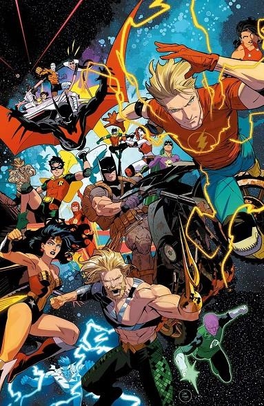 ALL IN JUSTICE LEAGUE UNLIMITED # 08 (PORTADA PROVISIONAL) | 977308132900100008 | DAN MORA - TRAVIS MOORE - MARK WAID | Universal Cómics