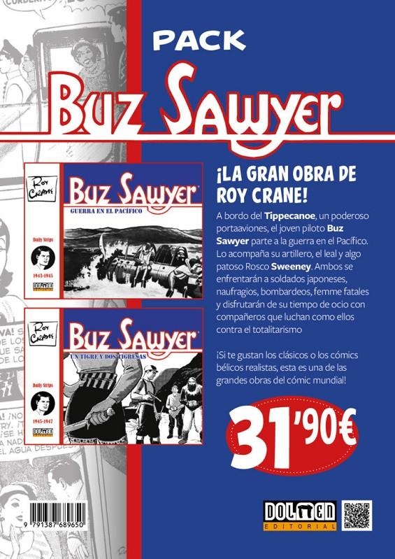 PACK BUZZ SAWYER # 01 Y 02 | 9791387689650 | ROY CRANE