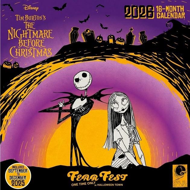 CALENDARIO 2026 PESADILLA ANTES DE NAVIDAD 30X30 | 9781804232552 | TIM BURTON | Universal Cómics