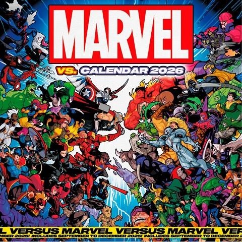 CALENDARIO ANUAL 2026 30X30 MARVEL | 9781804232415 | Universal Cómics