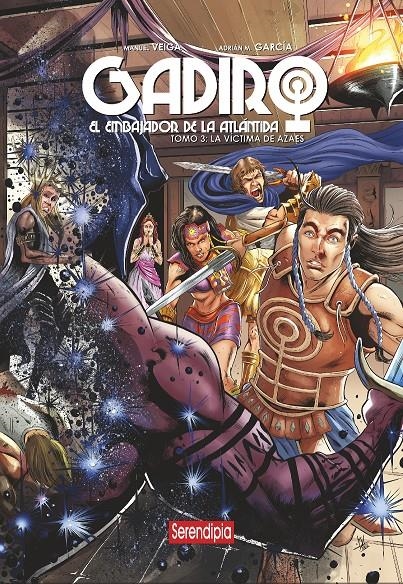 GADIRO EL EMBAJADOR DE LA ATLÁNTIDA # 03 LA VÍCTIMA DE AZAES (PORTADA PROVISIONAL) | 9791387661205 | ADRIÁN M. GARCÍA - MANUEL VEIGA - TIAGO BARSA | Universal Cómics
