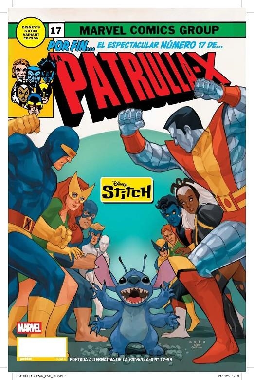 LA NUEVA PATRULLA-X # 99 PATRULLA-X 17 PORTADA ALTERNATIVA DISNEY STITCH (PORTADA PROVISIONAL) | 9791370135270 | Universal Cómics