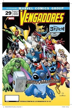 VENGADORES VOL 4 # 183 VENGADORES 29 PORTADA ALTERNATIVA DISNEY STITCH (PORTADA PROVISIONAL) | 9791370135263 | FARID KARAMI - JED MACKAY | Universal Cómics
