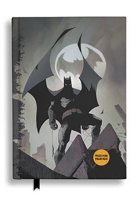 BATMAN BATSEÑAL LIBRETA CON LUZ UNIVERSO DC | 8436535277945 | Universal Cómics