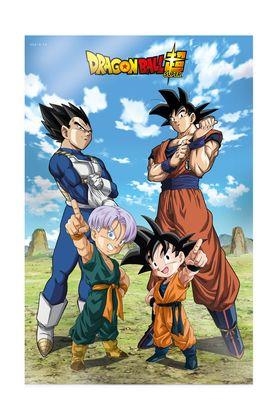 POSTER 3D 58X38CM BATTLE OF GODS GOKU VEGETA FAMILY DRAGON BALL SUPER | 8435450256417 | Universal Cómics
