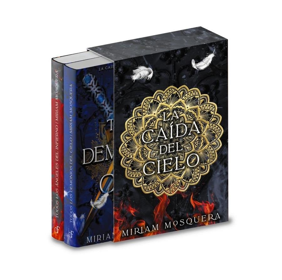 ESTUCHE LA CAÍDA DEL CIELO (TODOS LOS ÁNGELES DEL INFIERNO + TODOS LOS DEMONIOS | 9788419988768 | MIRIAM MOSQUERA | Universal Cómics