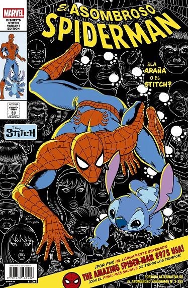 SPIDERMAN VOL 2 # 255 EL ASOMBROSO SPIDERMAN 03 PORTADA ALTERNATIVA DISNEY STITCH | 9791370135232 | MICHAEL DOWLING - PEPE LARRAZ - JOE KELLY - JOHN ROMITA JR. | Universal Cómics