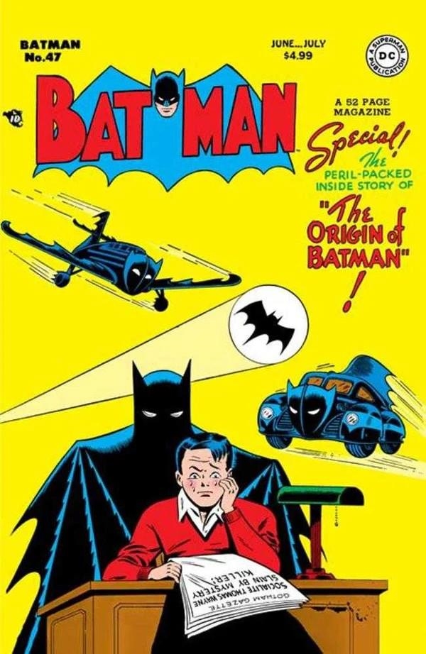 USA BATMAN #47 FACSIMILE EDITION COVER A BOB KANE | 61941387208 | BOB KANE - VARIOUS ARTISTS | Universal Cómics