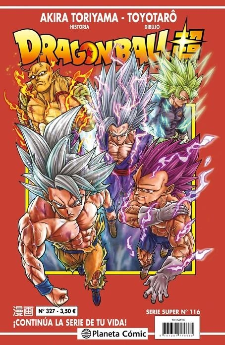 DRAGON BALL # 327 SERIE ROJA SUPER 116 | 9791387921545 | AKIRA TORIYAMA - TOYOTARO | Universal Cómics