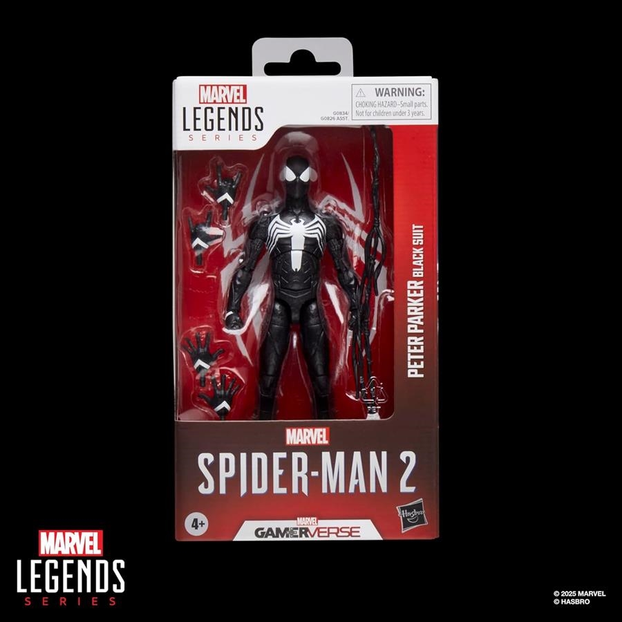 PETER PARKER BLACK SUIT VERSION FIGURA 15 CM SPIDER-MAN 2 MARVEL LEGENDS SERIES | 5010996300492 | Universal Cómics