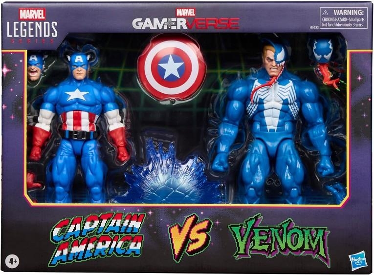 CAPTAIN AMERICA VS VENOM PACK 2 FIGURAS 15 CM GAMERVERSE MARVEL LEGENDS SERIES | 5010996320476 | Universal Cómics