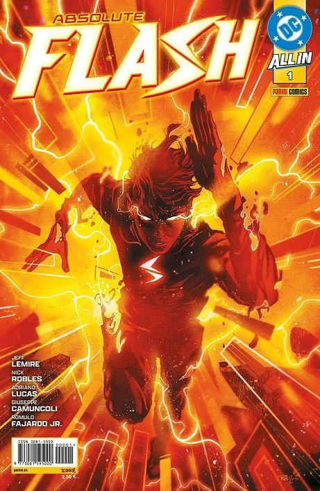 2AMA ABSOLUTE FLASH # 01 | 9999900126044 | NICK ROBLES - JEFF LEMIRE | Universal Cómics