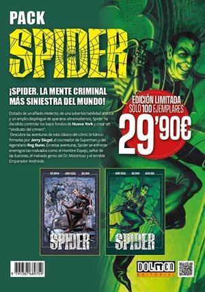 PACK THE SPIDER VOL 1 Y 2 | 9791387689759 | JERRY SIEGEL - REG BUNN - TED CONWAY | Universal Cómics
