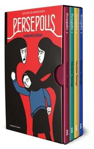 ESTUCHE PERSÉPOLIS EDICIÓN EN 4 VOLÚMENES (PORTADA PROVISIONAL) | 9788410352568 | MARJANE SATRAPI | Universal Cómics