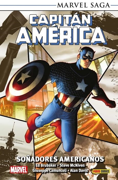 CAPITÁN AMÉRICA MARVEL SAGA RÚSTICA # 14 SOÑADORES AMERICANOS | 9791370137502 | ED BRUBAKER - STEVEN MCNIVEN -  ALAN DAVIS | Universal Cómics