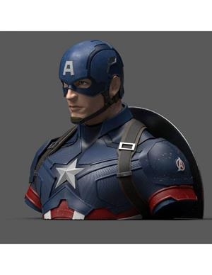 CAPITAN AMERICA AVENGERS END GAME HUCHA BUSTO PVC DELUXE 20 CM MARVEL | 3760226372202 | Universal Cómics