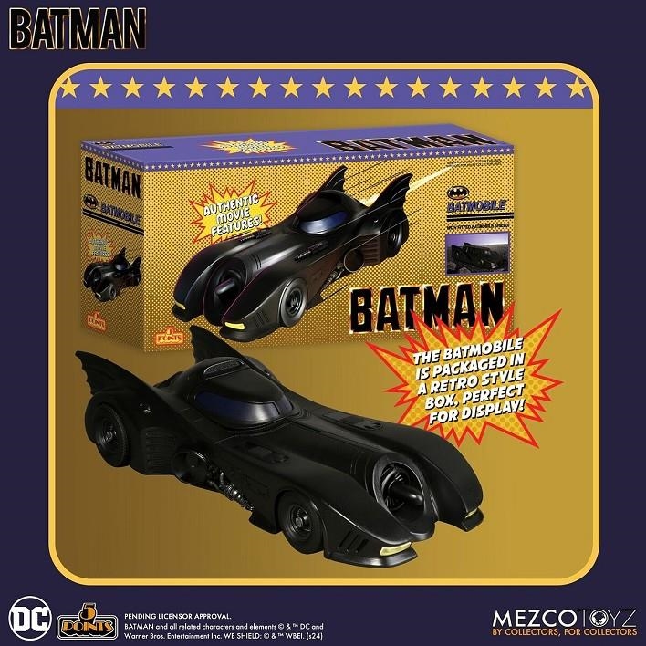 BATMOBILE FIG. 9,5 CM DC UNIVERSE BATMAN 1989 5 POINTS | 0696198181876 | Universal Cómics