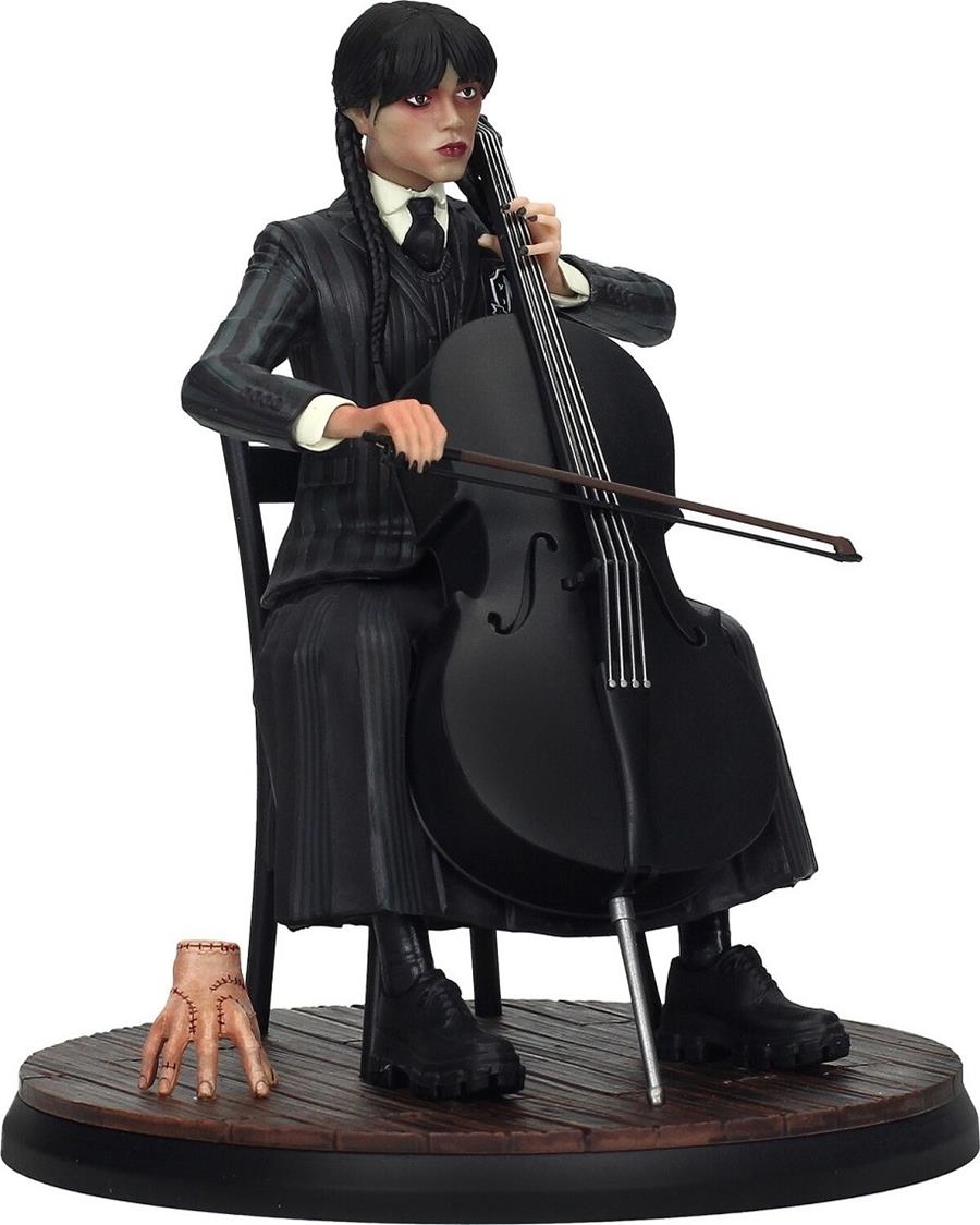 WEDNESDAY VIOLONCHELO FIGURA + LLAVERO FIGURATIVO WEDNESDAY | 8435450269202 | Universal Cómics