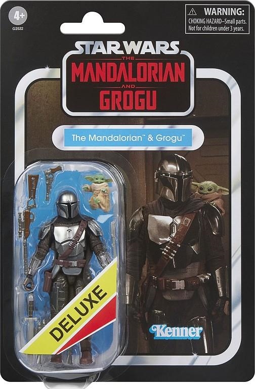 THE MANDALORIAN & GROGU FIGURAS DELUXE 9,5 CM & 2 CM STAR WARS: THE MANDALORIAN & GROGU THE VINTAGE COLLECTION | 5010996361004 | Universal Cómics