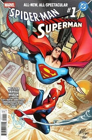 SPIDERMAN / SUPERMAN PORTADA PEPE LARRAZ (PORTADA PROVISIONAL) | 9791370139841 | GARY FRANK - GEOFF JOHNS - LOUISE SIMONSON - STEPHANIE PHILLIPS - PEPE LARRAZ - TODD NAUCK | Universal Cómics