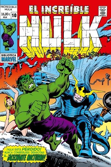 BIBLIOTECA MARVEL EL INCREÍBLE HULK # 10 | 9791370139384 | SAL BUSCEMA - HERB TRIMPE - ROY THOMAS | Universal Cómics