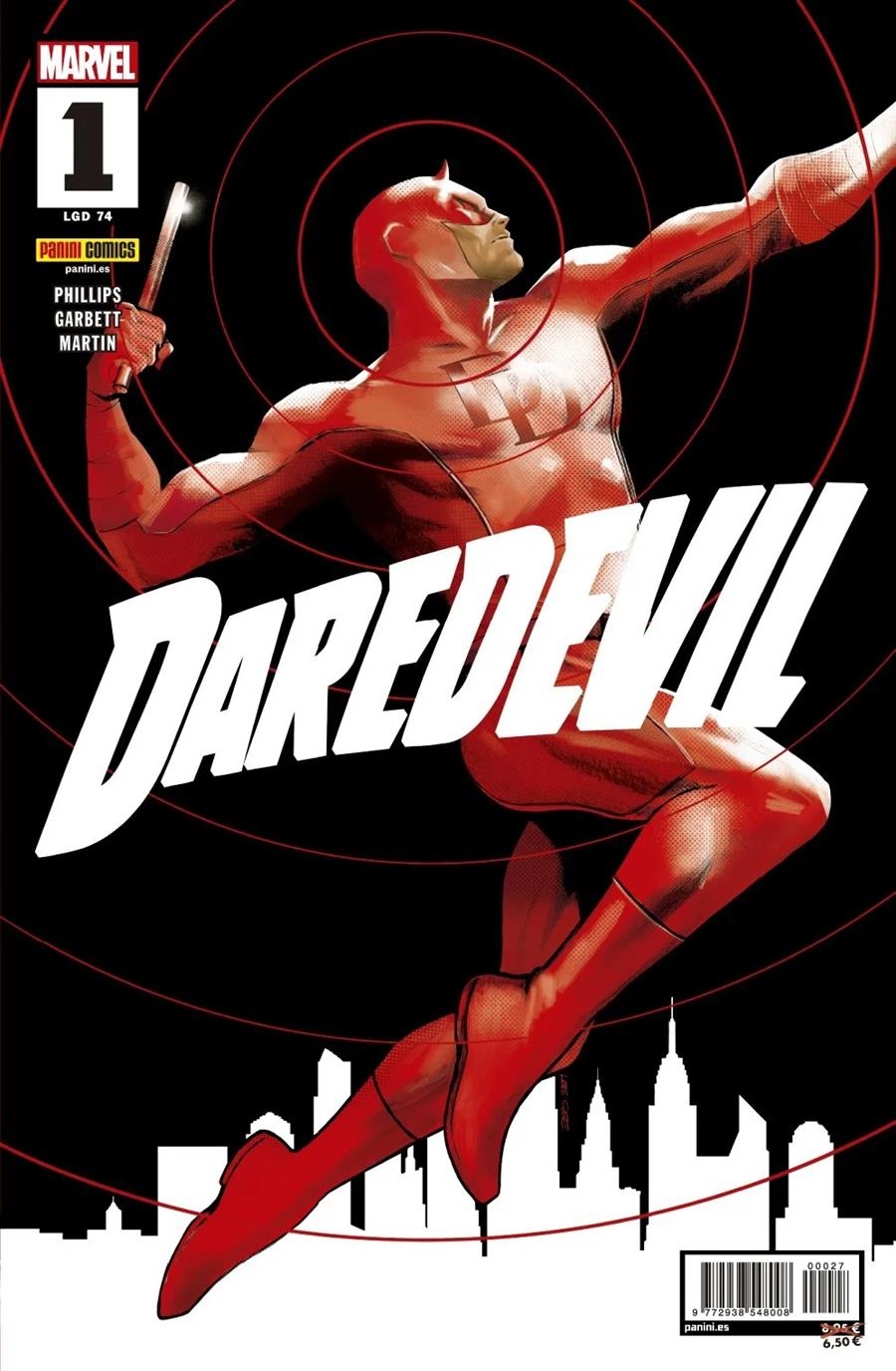 DAREDEVIL # 74 DAREDEVIL # 01 | 977293854800800027 | LEE GARBETT  - STEPHANIE PHILLIPS | Universal Cómics
