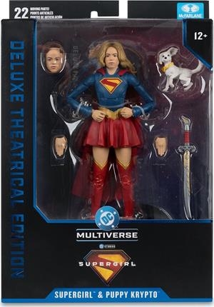 SUPERGIRL & PUPPY KRIPTO FIGURA 18 CM DC MULTIVERSE SUPERGIRL MOVIE DELUXE THEATRICAL EDITION | 0787926178326 | Universal Cómics