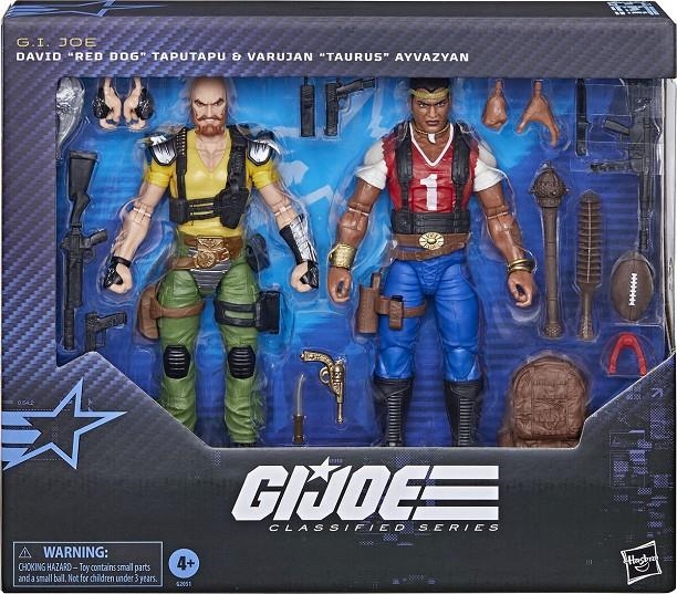 DAVID (RED DOG) TAPUTAPU & VARUJAN (TAURUS) AYVAZYAN PACK 2 FIGURAS 15 CM G.I. JOE: THE MOVIE CLASSIFIED SERIES | 5010996361608 | Universal Cómics