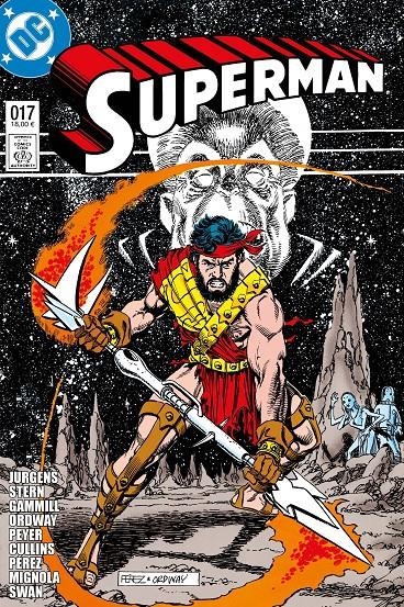 BIBLIOTECA SUPERMAN # 17 (PORTADA Y DATOS PROVISIONALES) | 9791370580667 | DAN JURGENS - GEORGE PÉREZ - JERRY ORDWAY - KERRY GAMMILL - MIKE MIGNOLA - CURT SWAN - ROGER STERN