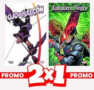 PACK OFERTA 2 X 1 OJO DE HALCÓN CAÍDA LIBRE Y CABALLERO NEGRO LA MALDICIÓN DE LA ESPADA DE ÉBANO | 8424248928148 | MATTHEW ROSENBERG - OTTO SCHMIDT - SIMON SPURRIER - SEAN PARSONS - ARIF PRIANTO - SERGIO FERNÁNDEZ | Universal Cómics