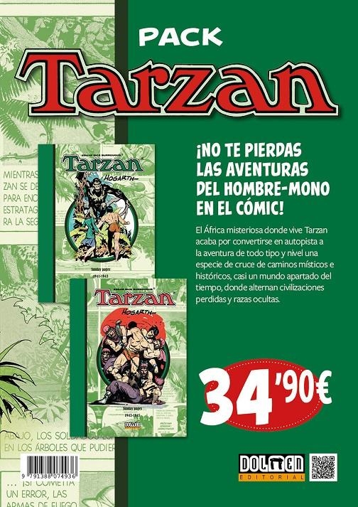 PACK TARZAN SUNDAY PAGES DE BURNE HOGARTH VOLUMEN 3 AL 4 DE 1941 A 1945 | 9791388074936 | EDGAR RICE BURROUGHS - BURNE HOGARTH | Universal Cómics