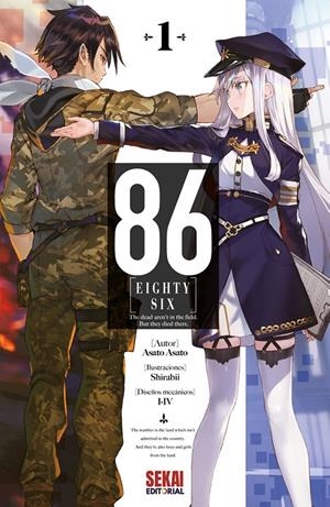 86 EIGHTY SIX NOVELA LIGERA # 01 | 9791399179637 | YURI KITAYAMA - RIV | Universal Cómics