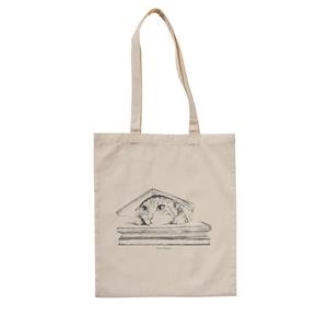 TOTE BAG “CAT UNDER THE BOOK” X LAURA AGUSTÍ | 9999900135381 | LAURA AGUSTÍ (LALAURI) | Universal Cómics